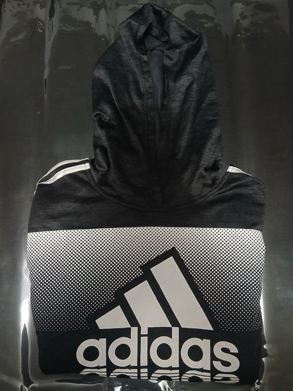 Sweat à capuche Adidas noir logo graphique