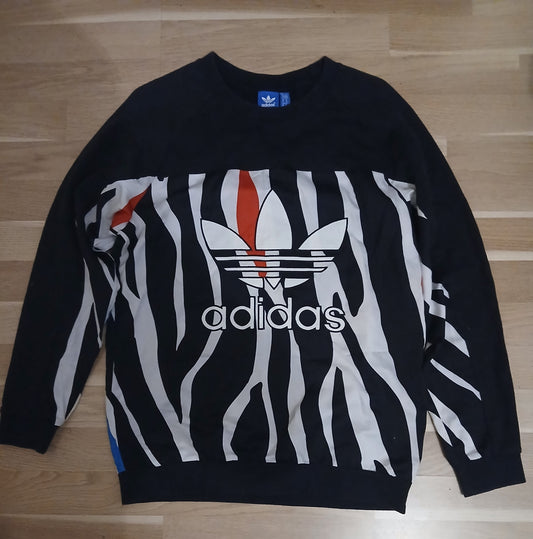 Adidas Sweatshirt Originals Trefoil "Zebra Print"